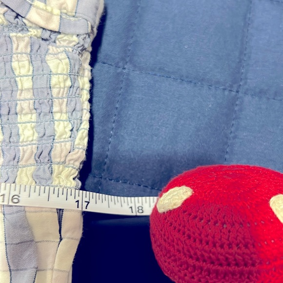 a.n.a Blue and White Maxi Sundress with Flutter Sleeves size XXL - Picture 5 of 8